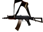 Ремінь збройовий триточковий тактичний триточка для АК,автомата рушниці зброї колір чорний KS - зображення 3