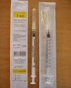 Шприц инсулиновый 3-х ком. со съемной иглой "Alexpharm" 1 мл U-100 30 G (0.3*13 мм) белый Упаковка - изображение 1