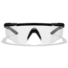 Балістичні окуляри для стрільби Wiley X SABRE ADV Clear Matte Black Frame 2 лінзи з сумкою та шнурочком - зображення 3