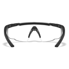 Баллистические очки для стрельбы Wiley X SABRE ADV Clear Matte Black Frame 2 линзы с сумкой и шнурочком - изображение 6
