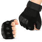 Перчатки беспалые с защитой запястья Bezet Tactical Gloves (черные, размер M) - изображение 3
