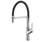 Cмеситель для кухни однорычажный с гибким изливом GLOBUS LUX DENVER Flex GDF-32-08-01 черный латунь 000022947
