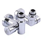Кран вентильный угловой с американкой SOLOMON LUX 1/2″ CHROM 7777 TEN (2шт.)