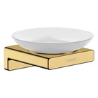 Мыльница настенная HANSGROHE ADDSTORIS 41746990 прямоугольная стеклянная золото