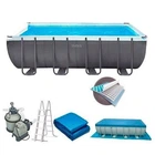 Бассейн каркасный прямоугольный INTEX 26356 XTR PREMIUM POOL LINE, полная комплектация, 549х274х132 см