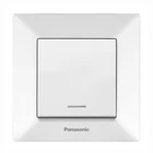 Вимикач Panasonic Arkedia Slim, одноклавішний з підсвічуванням, білий WNTC00022WH-UA