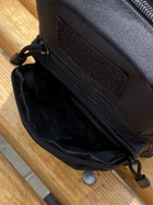 Сумка-рюкзак тактическая однолямочная через плечо Tactic Backpack Черная (TB-11023) - изображение 4