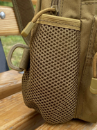 Сумка-рюкзак тактическая однолямочная через плечо Tactic Backpack Бежевый (TB-11024) - изображение 8