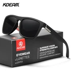 Солнцезащитные очки KDEAM Line Black поляризационные Черные с фирменным комплектом