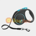 Поводок-рулетка Flexi Black Design S, лента, cиняя (5м/15кг)
