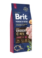 Сухой корм Brit Premium Junior L для щенков и молодых собак крупных пород со вкусом курицы