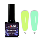 Гель-лак CANNI Luminous 802 яркий желтый - бирюзовый, 7,3 ml