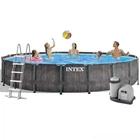 Бассейн каркасный Intex 549 x 122 см (5 678 л/ч, лестница, тент, подстилка) насос-фильтр 26744 NP