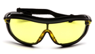 Очки защитные с уплотнителем (тактические) Pyramex XS3 Plus (Anti-Fog) (amber) желтые - изображение 2