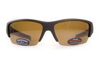 Очки поляризационные BluWater Daytona-2 Polarized (brown) коричневые в черно-серой оправе - изображение 3