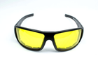 Очки защитные с уплотнителем (тактические) Global Vision Italiano-Plus (yellow) желтые - зображення 2