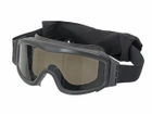 Тактические очки панорамные вентилируемые PROFILE (набор из 3 линз) Черные - изображение 2