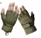 Тактические перчатки BlackHawk беспалые олива размер XL - изображение 1