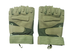 Тактические перчатки BlackHawk беспалые олива размер XL - изображение 2