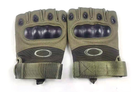 Тактические перчатки Oakley беспалые олива размер L - изображение 3