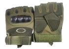 Тактичні рукавиці Oakley безпалі олива розмір L - зображення 4