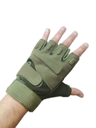 Тактические перчатки BlackHawk беспалые олива размер XL - изображение 4
