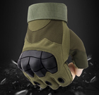 Тактические перчатки Outdoor Tactics беспалые олива размер XL - изображение 7