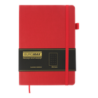 Блокнот діловий Buromax Brief 96 аркушів А5 у крапку обкладинка зі штучної шкіри червоний (BM.295304-05)