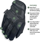 Військові тактичні рукавиці ( XL - розмір, Чорний - колір ) - зображення 7
