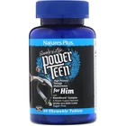 Вітаміни Natures Plus Power Teen For Him Sugar Free 60 жувальних таблеток