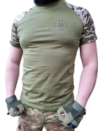 Тактична футболка ЗСУ, футболка для військових олива Headbagrv L - зображення 2