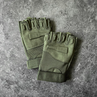 Тактичні рукавички, безпалі, без накладки, Олива M - зображення 8