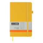 Книга записна Buromax Etalon 125х195мм 96 аркушів у лінію обкладинка зі штучної шкіри жовтий (BM.291260-08)