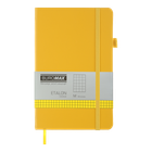 Книга записная Buromax Etalon 125х195мм 96 листов в клетку обложка из искусственной кожи желтый (BM.291160-08)