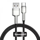 Кабель быстрой зарядки «USB to Type-C» Baseus Cafule Metal 66W Fast Charging (6A) 1m, чёрный (CAKF000101)