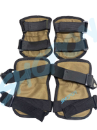 Наколенники тактические и налокотники, защита тактическая, тактичні наколінники та налокітники, комплект Bounce NK-NL 0712, олива - изображение 2