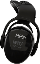 Тактические наушники шумоподавляющие пассивные Sordin Left/Right Med Headband Black (62000-04-S) - изображение 5