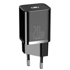 Сетевое зарядное устройство Baseus Super Silicone Charger Type-C, QC/PD, 3A, 20W адаптер с быстрой зарядкой Black (CCSUP-B01)