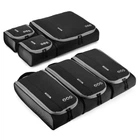 Набір органайзерів для подорожей Bagsmart чорний із сірим (BM0104087AN028)