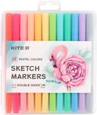 Набор скетч маркеров Kite Pastel 12 цветов (K22-045)