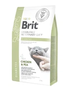 Сухой корм для кошек Brit VD Diabetes при диабете с курицей и горохом