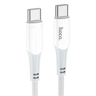 Кабель Hoco X70 Ferry Type-C to Type-C PD2.0 60W 20V 3A 1M White