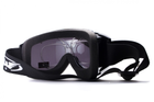 Защитные очки маска Global Vision Windshield Clear AF прозрачные (можно докупить другие цвета линз) с диоптрической вставкой - изображение 4