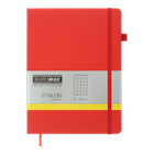 Книга записная Buromax Etalon 190х250мм 96 листов в клетку обложка из искусственной кожи красный (BM.292160-05)