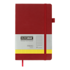Книга записная Buromax Primo 125х195мм 96 листов в клетку обложка из искусственной кожи бордовый (BM.291161-13)
