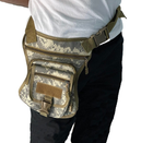 Армейская тактическая набедренная сумка 27х30х8 см Хаки - изображение 4