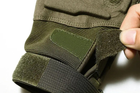 Тактические перчатки с закрытыми пальцами летние с косточками Хаки - изображение 3