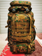 Рюкзак военный тактический Большой пиксель камуфляж 80 литров - изображение 1