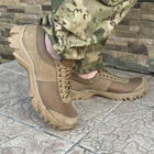 Кросівки чоловічі тактичні літні сітка ЗСУ (ЗСУ) 6721 43 р 28 см коричневі - зображення 3