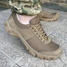 Кросівки чоловічі тактичні літні сітка ЗСУ (ЗСУ) 6721 43 р 28 см коричневі - зображення 4